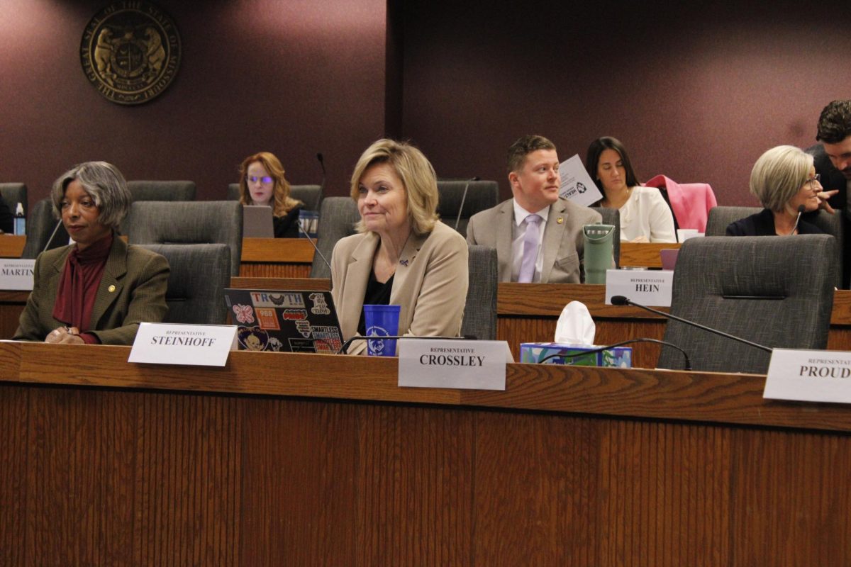 Kathy Steinhoff hard at work in the Missouri capital (Aliuss Hannah)